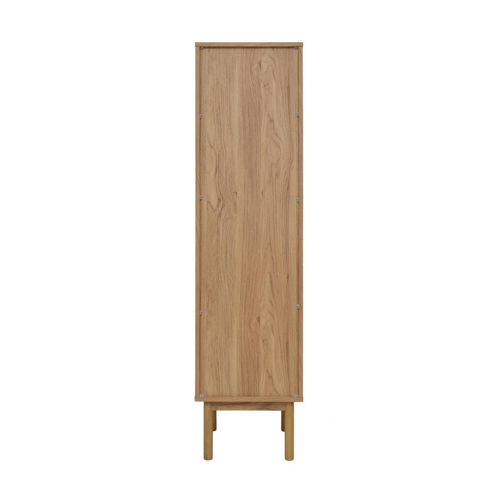 Swiss Madison Classe 15 in. W x 15 in. D x 60 in. H Brown MDF Linen Cabinet in Oak SM-BC101