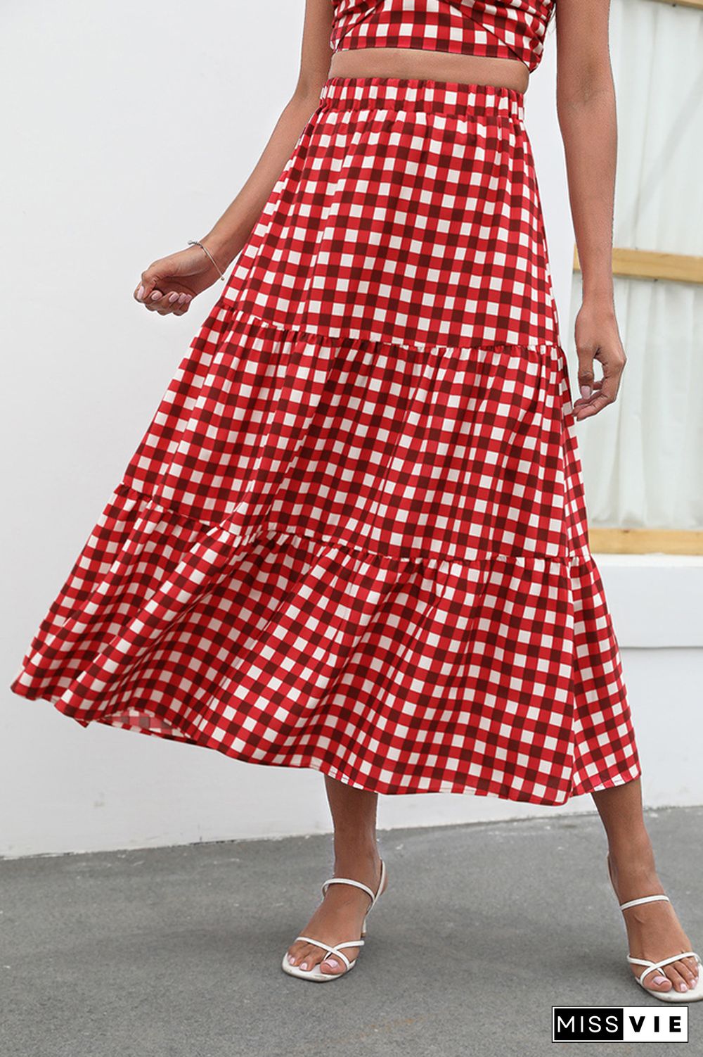 Plaid Beach Skirt Wholesale