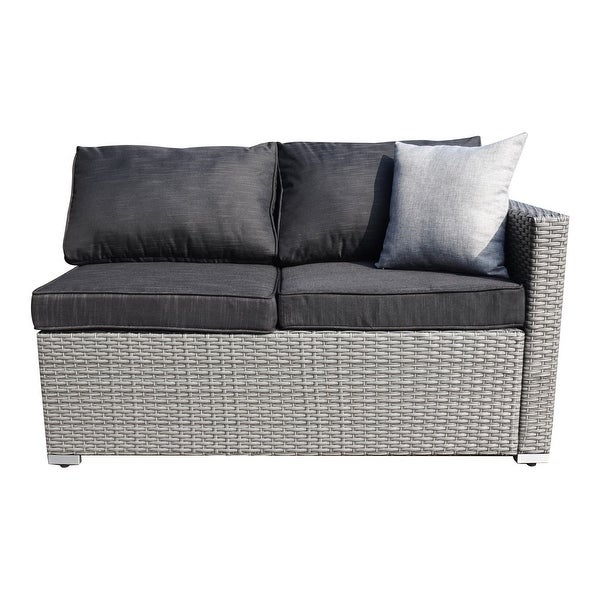 3-piece Patio Furniture Sets Resin Wicker Outdoor Sectional Sofa Chat Set - Overstock - 31721010