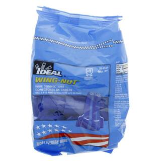 IDEAL 454 Blue Wing-Nut Wire Connectors (25-Pack) 30-454P