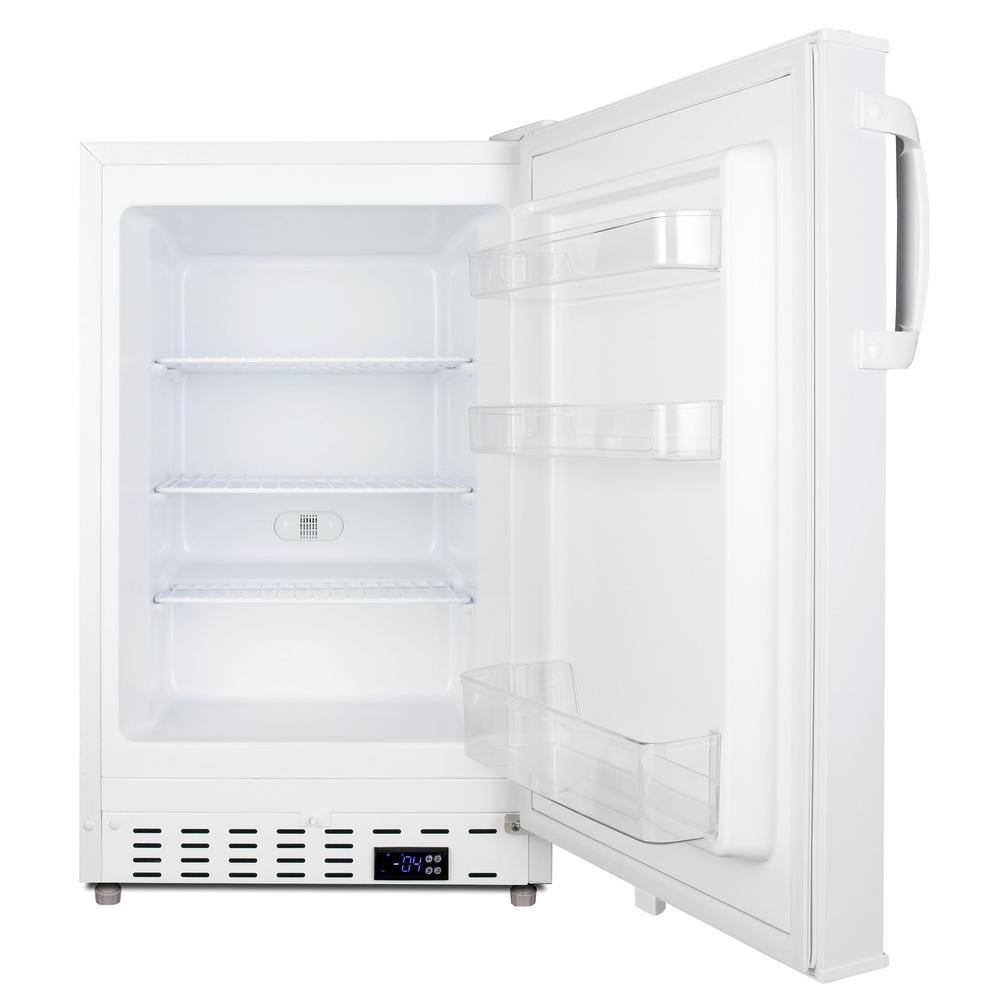 Summit Appliance 2.68 cu. ft. Manual Defrost Upright MOMCUBE Breast Milk Freezer in White ADA Compliant ALFZ36MC