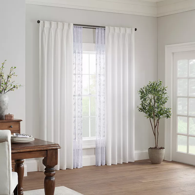 Waverly Serendipity 5 Pleat Window Curtain Panel