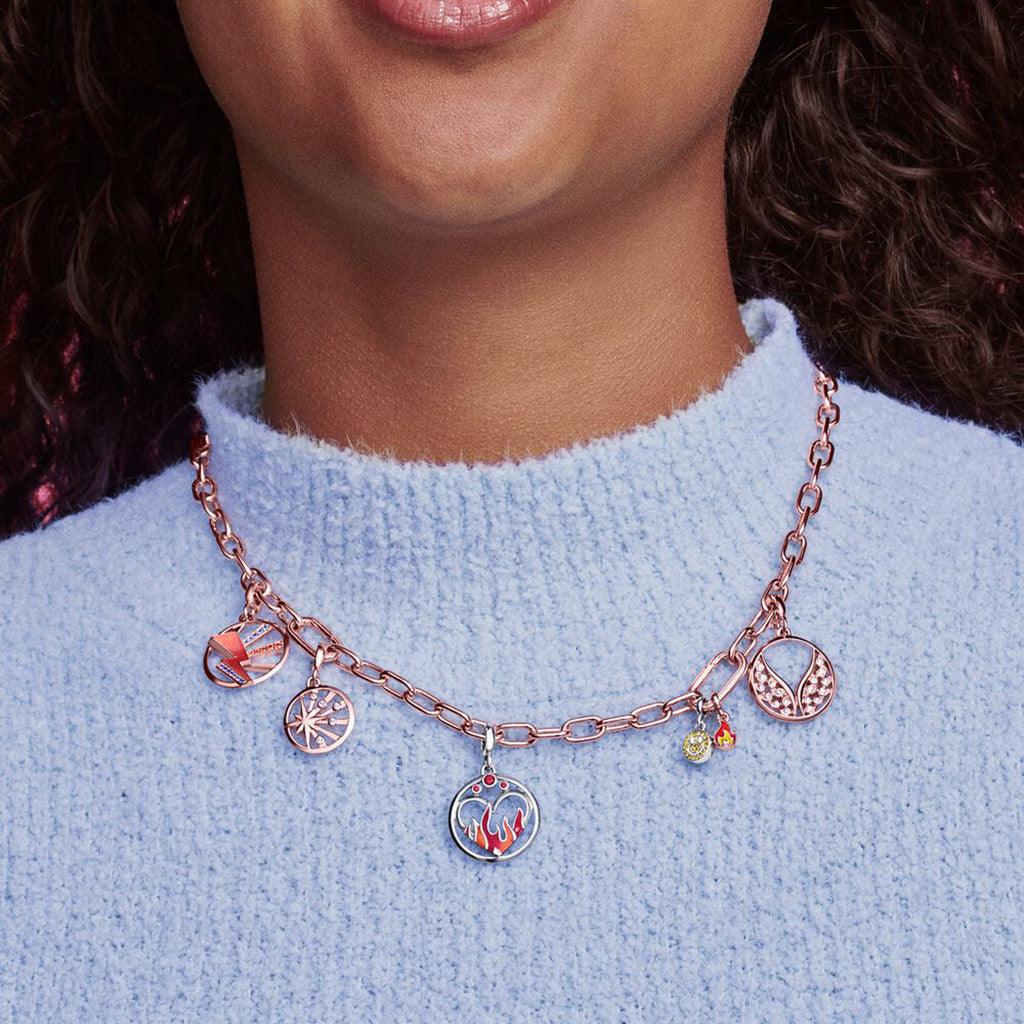 PANDORA  Pandora ME Link Chain Necklace with 2 Connectors in Rose Gold - 19.7