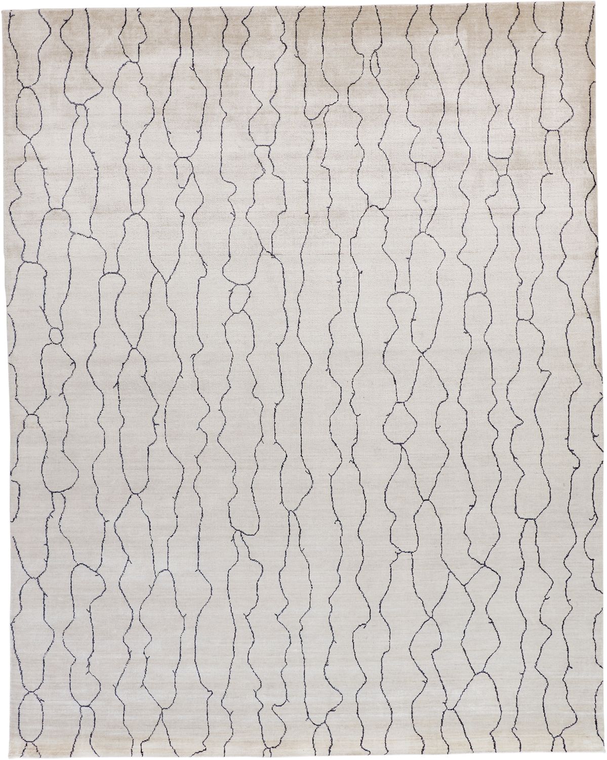 Miska Hand Woven Ivory and Gray Rug by BD Fine