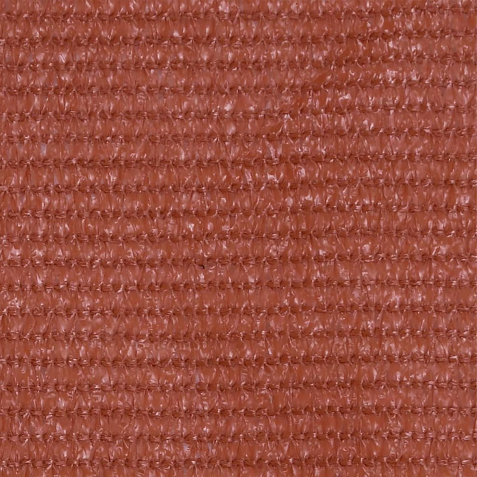 Balcony Privacy Screen Terracotta Red 120x600 Cm Hdpe No.352234