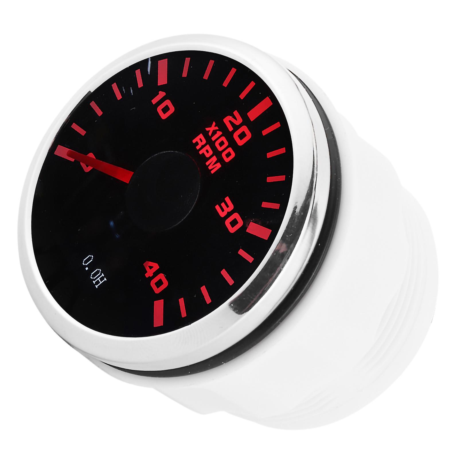 Digital Tachometer Gauge 52mm 4k Rpm Lcd Hour Display Meter Waterproof For Car Yachts Motorcycle