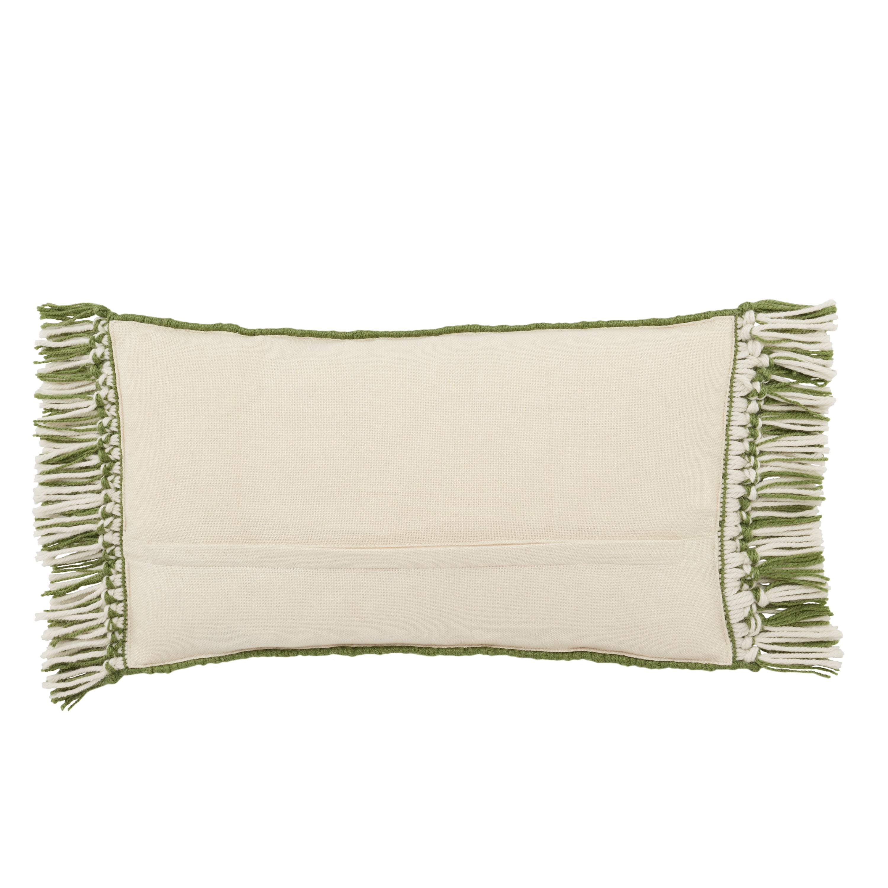 Chesa Perdita Indoor/Outdoor Green & Ivory Pillow