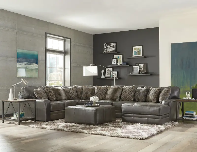 Denali Steel Gray 5 Piece Sectional