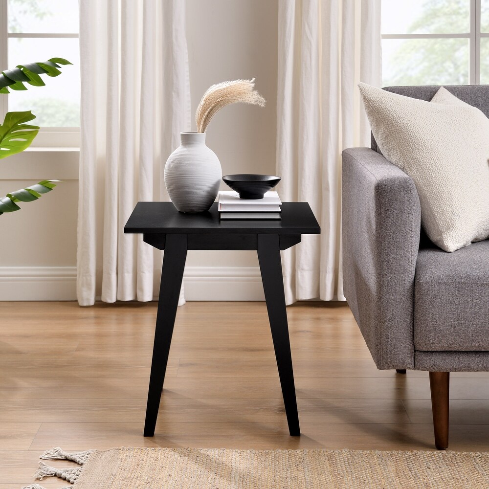 Middlebrook Contemporary Minimal Solid Wood Side Table