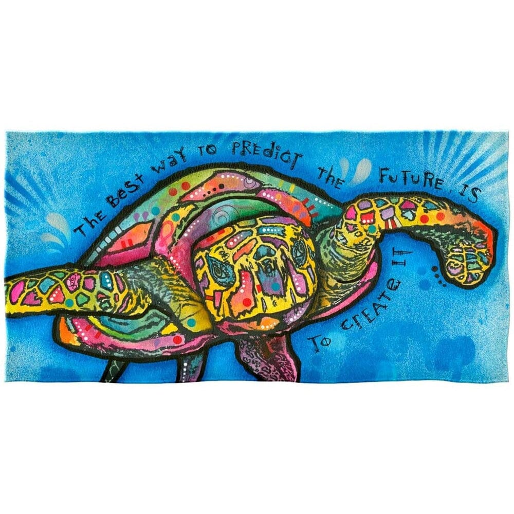 Turtle Super Soft Plush Cotton Beach Bath Pool Towel by Dean Russo