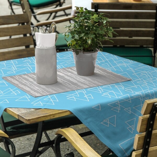 Scattered Triangles Square Tablecloth