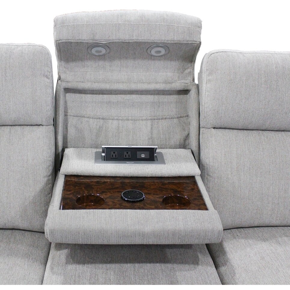 Power Reclining Sofa with Drop Down Console   83.5W x 37.5D x 42H