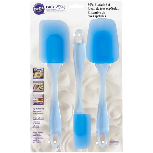 Wilton 3-Piece Easy Flex Silicone Spatula Set