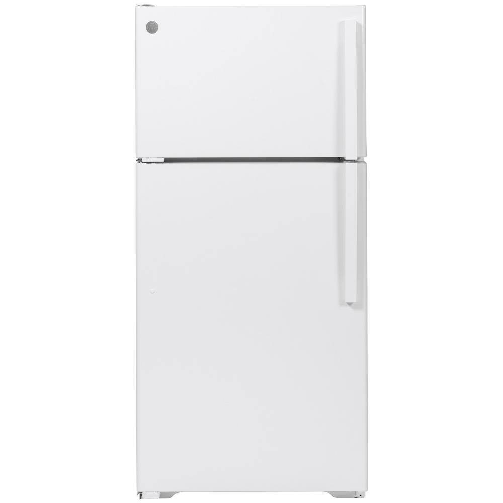 GE 15.6 cu. ft. Top Freezer Refrigerator in White ENERGY STAR GTE16DTNLWW