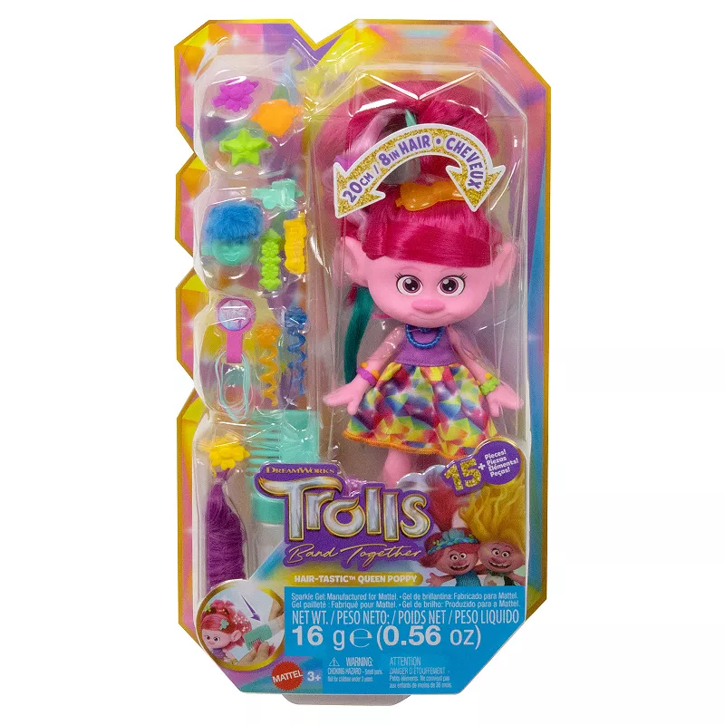 DreamWorks Trolls Band Together Hair-tastic Queen Poppy Fashion Doll