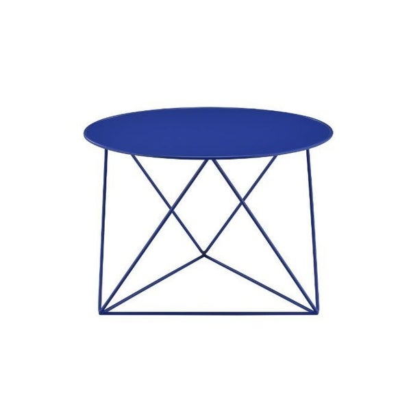 Modern Geometric Metal Accent Table