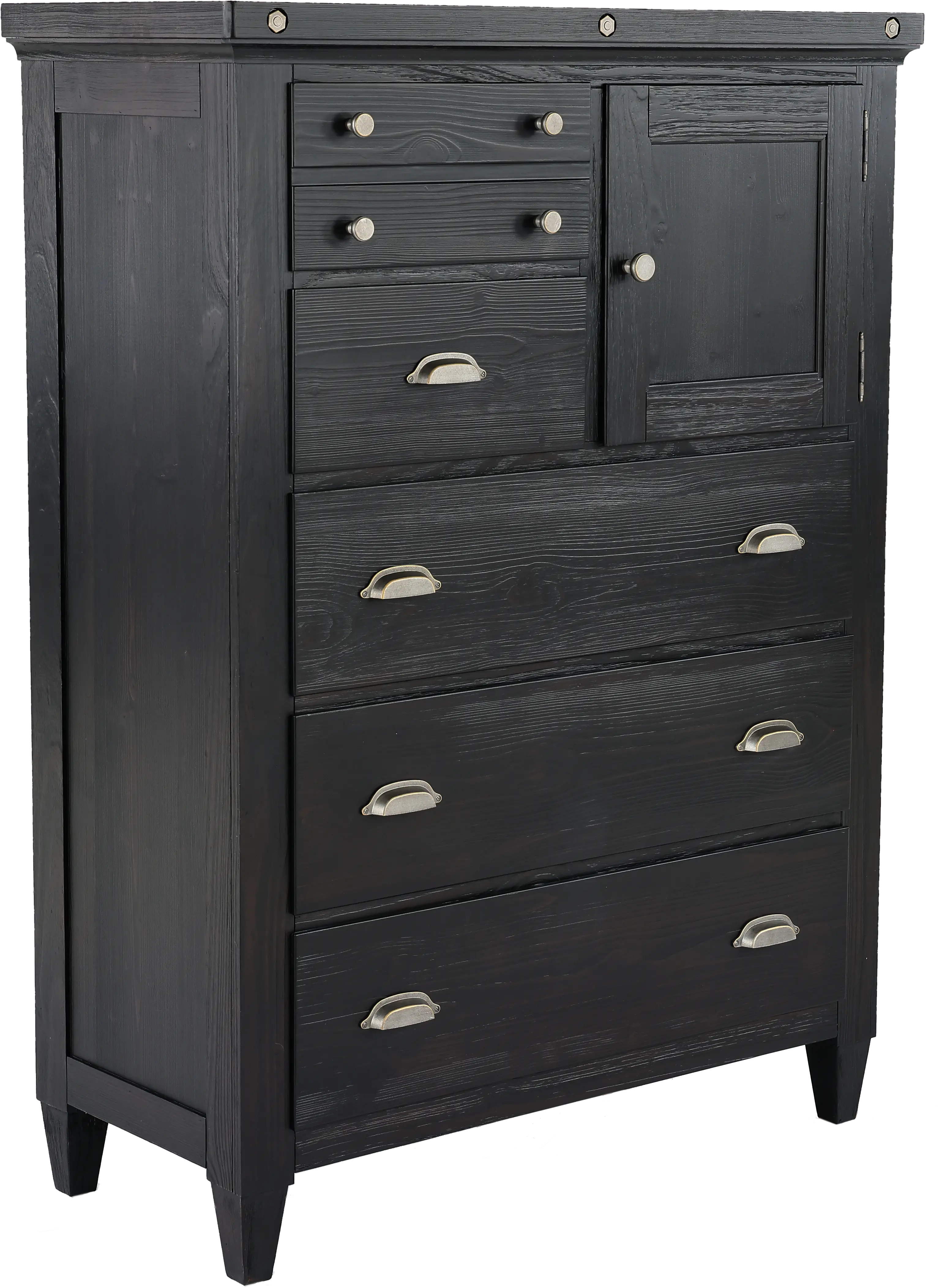 Sierra Obsidian Black Chest of Drawers