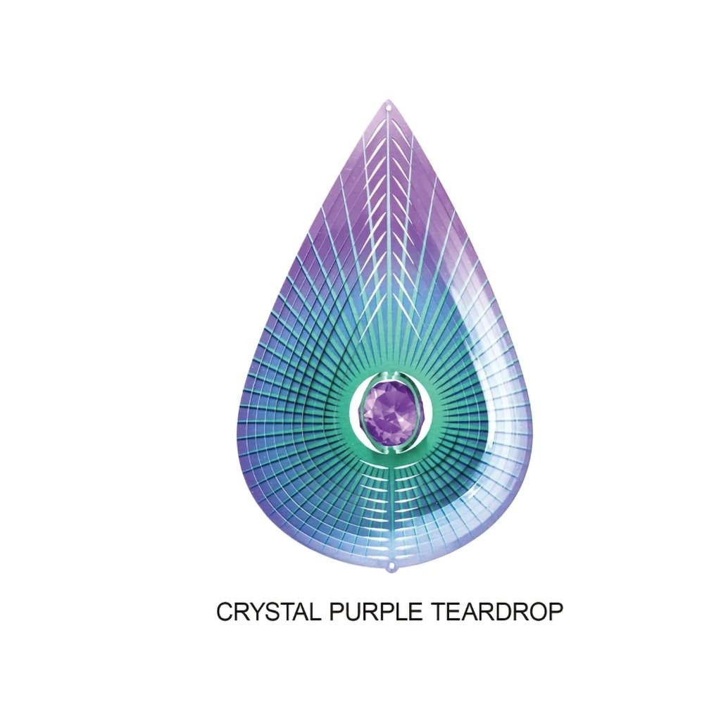 Spinfinity  Purple Crystal Teardrop