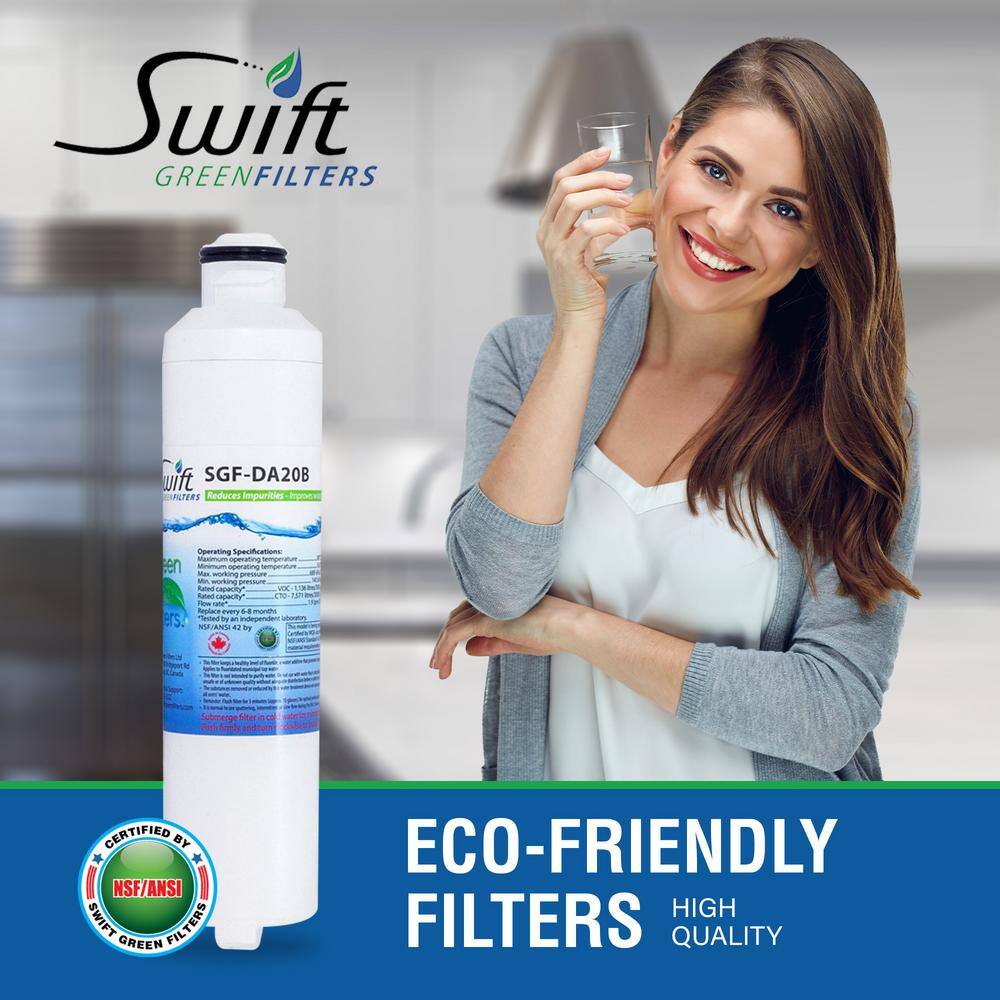 Swift Green Filters Replacement Water Filter for Refrigerators SGF-DA20B