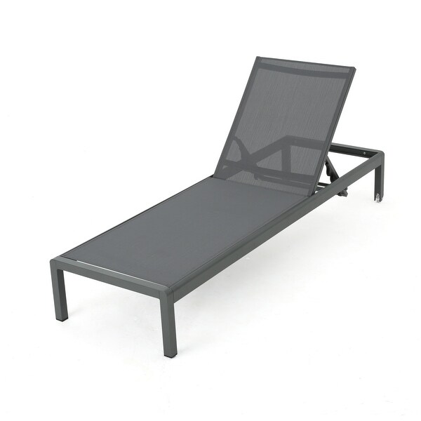 Cape Coral Outdoor Aluminum 3piece Chaise Lounge Set by Christopher Knight Home