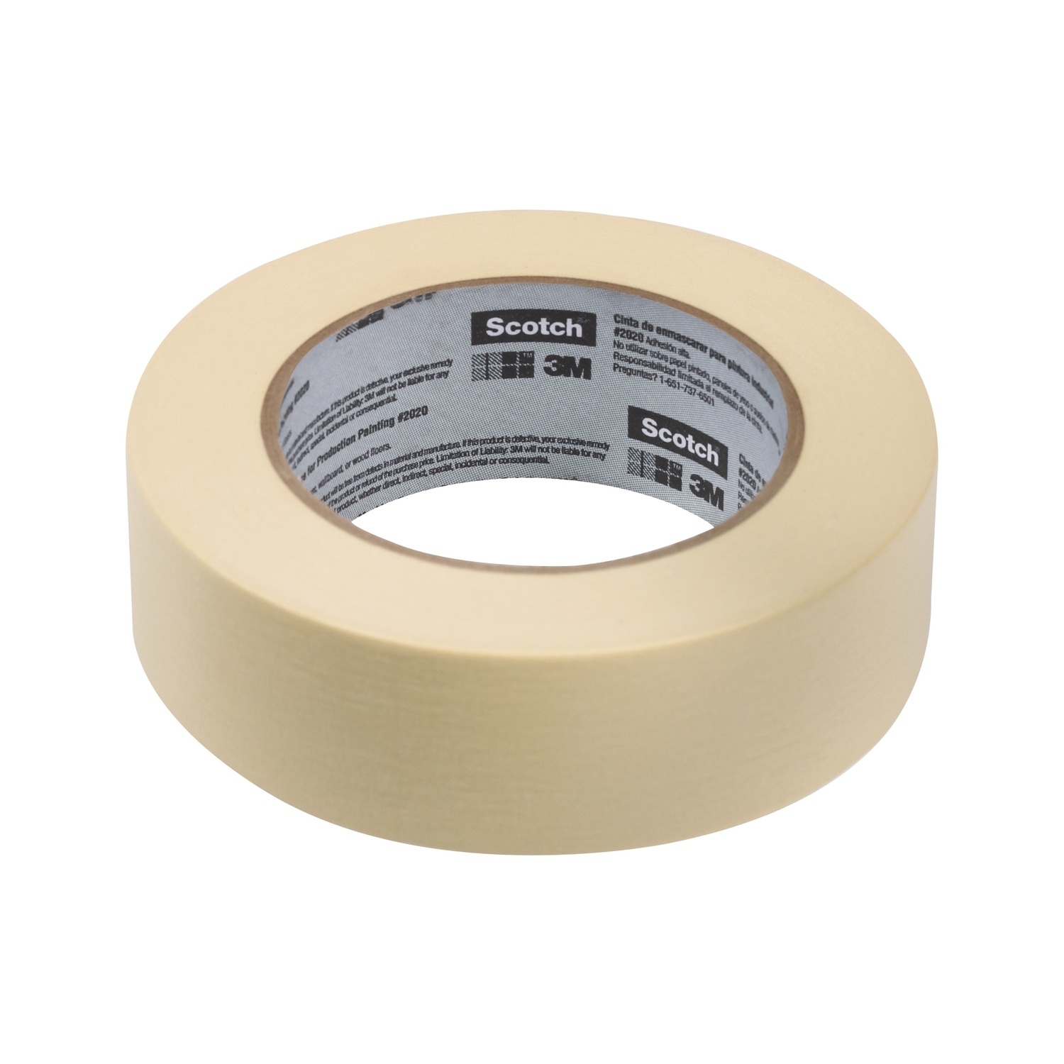 Scotch 1.41 in. W X 60 yd L Tan High Strength Masking Tape 6 pk