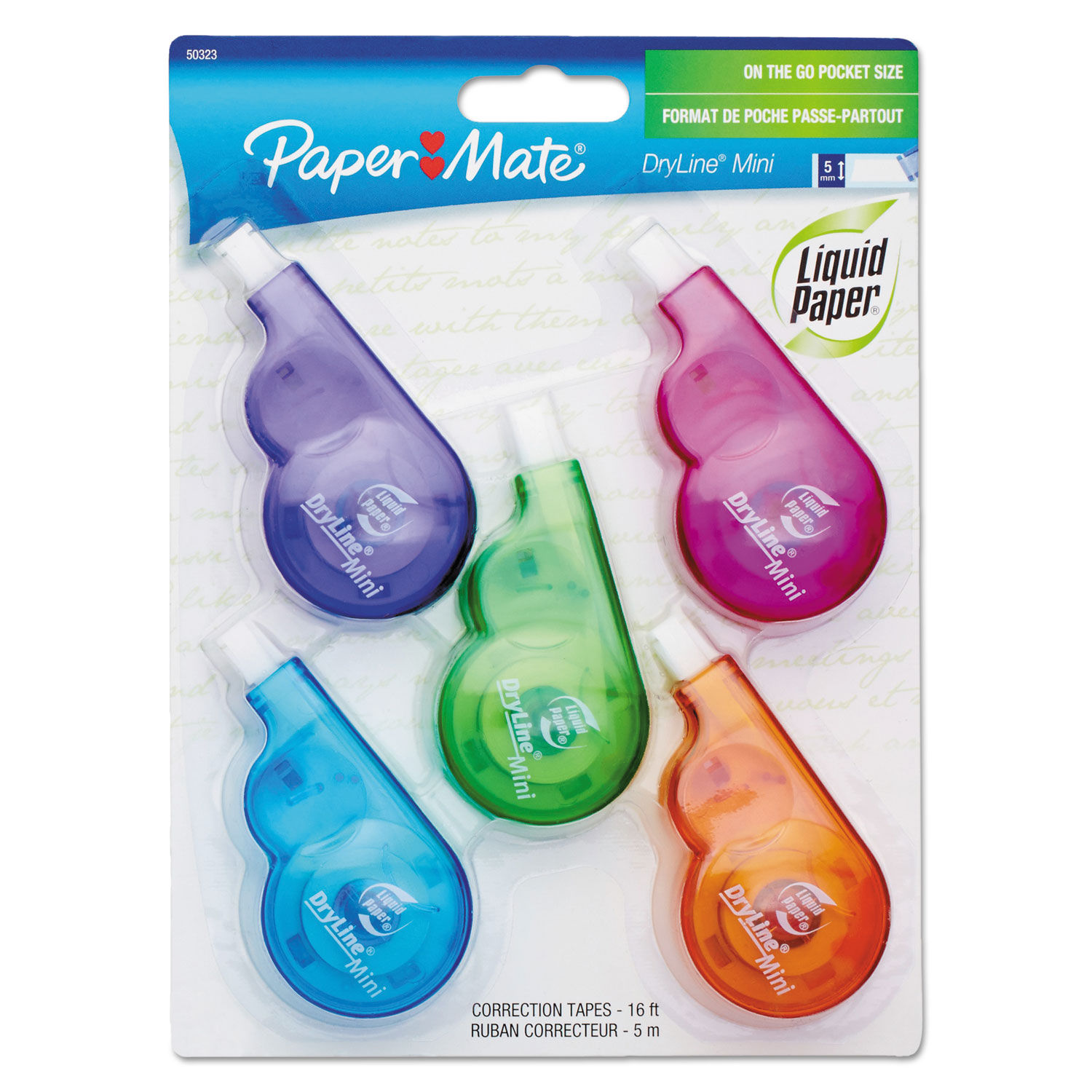 DryLine Mini Correction Tape by Paper Mateandreg; Liquid Paperandreg; PAP5032315