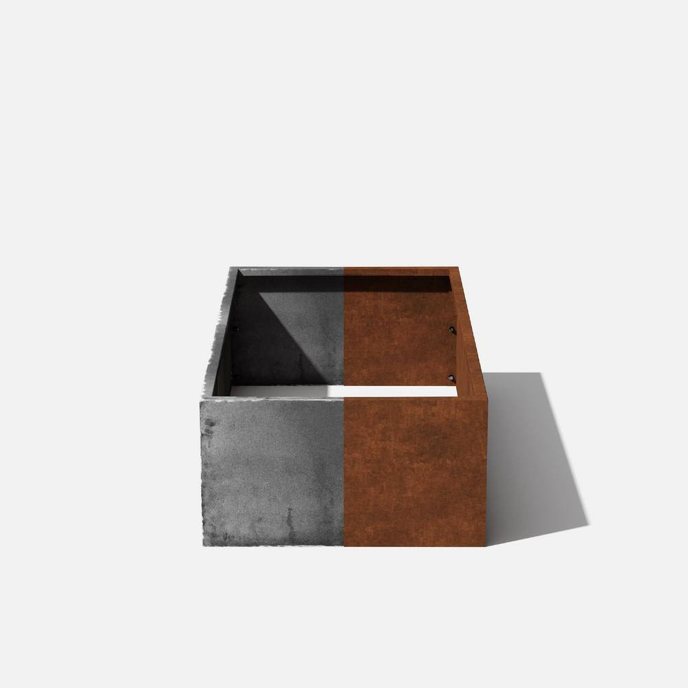 Veradek 2 ft. x 4 ft. Metal Corten Steel Garden Bed GBVRECS
