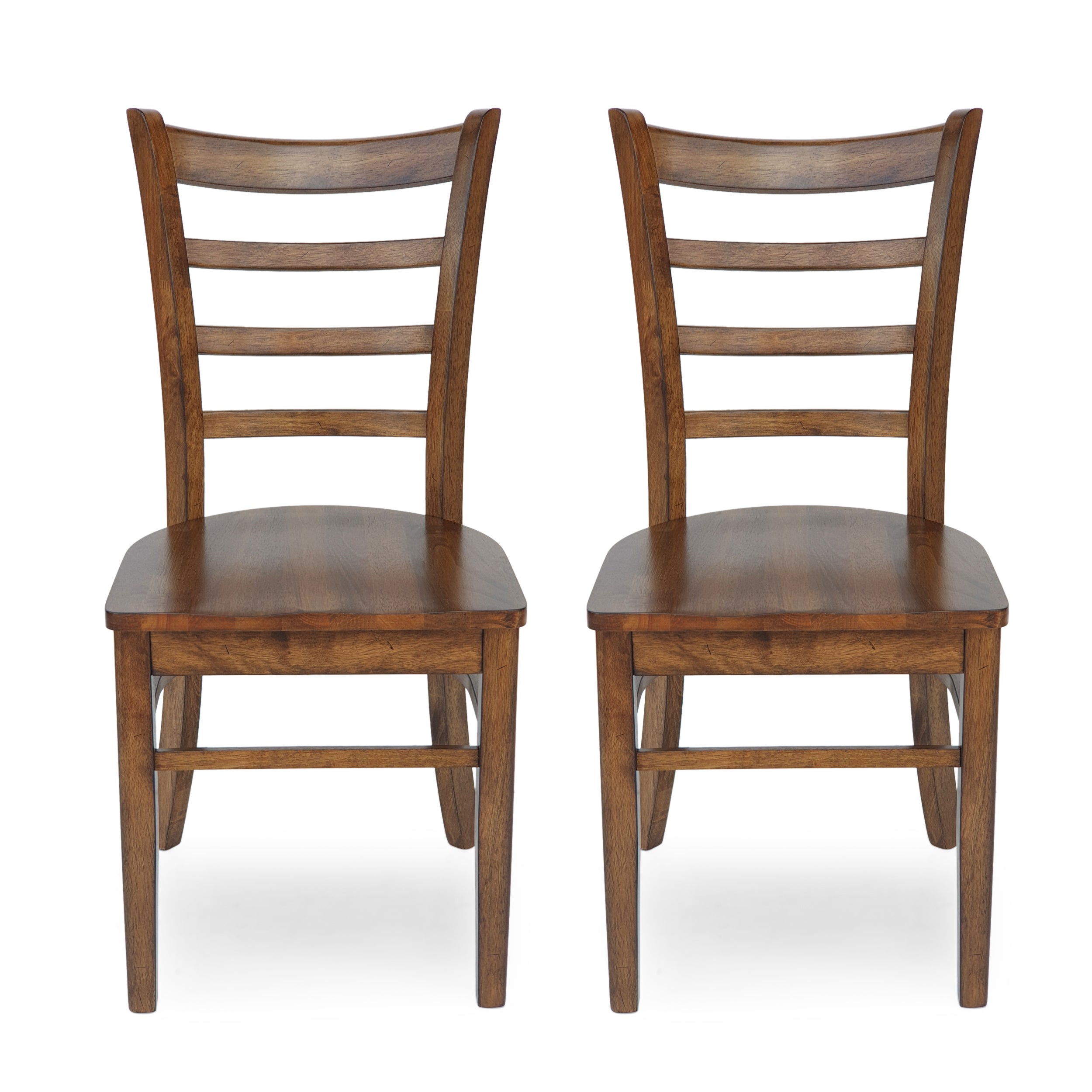 Wagner Farmhouse Wooden Dining Chairs (Set of 2)