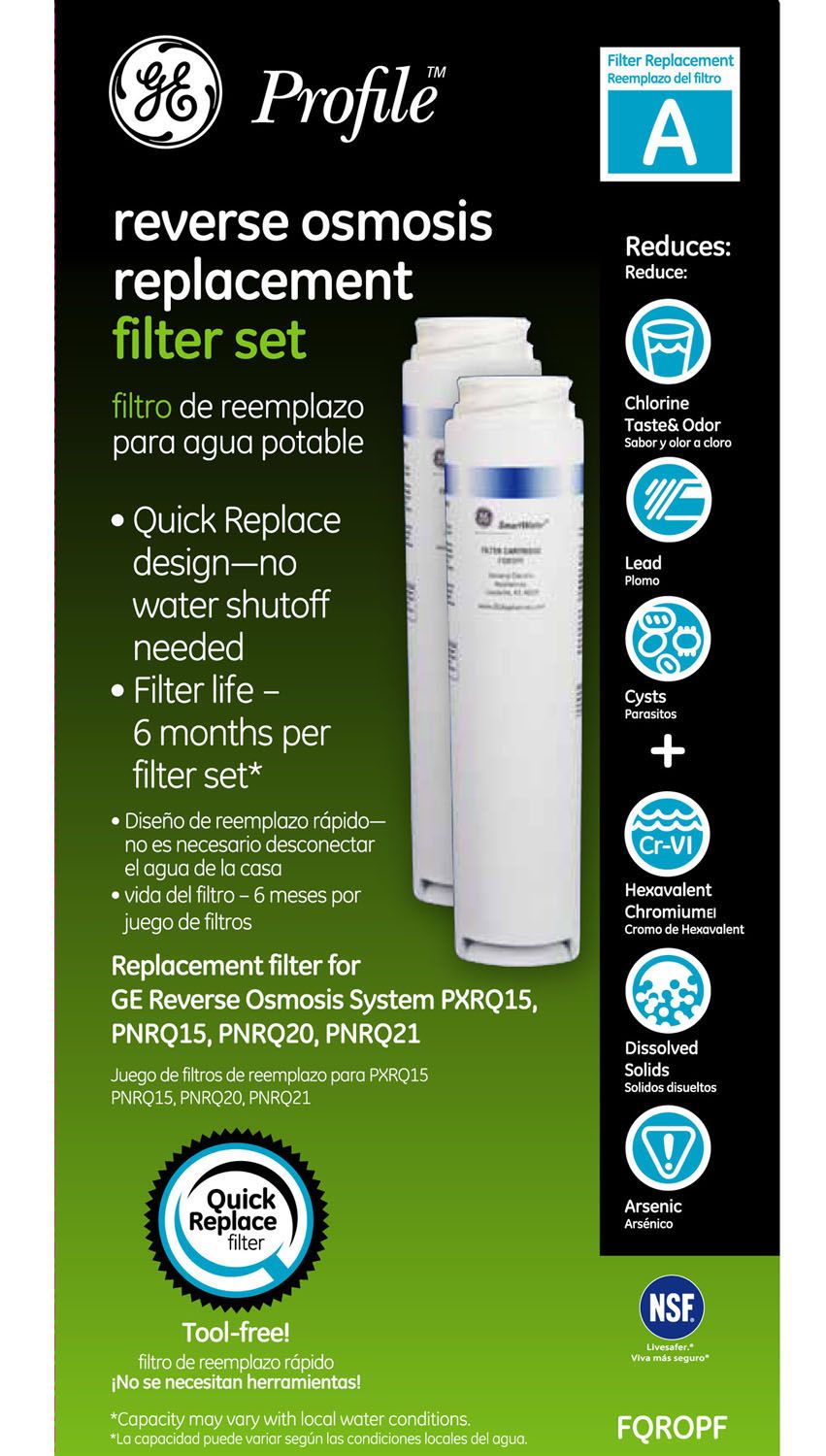 GE Profile Reverse Osmosis System Replacement Water Filters