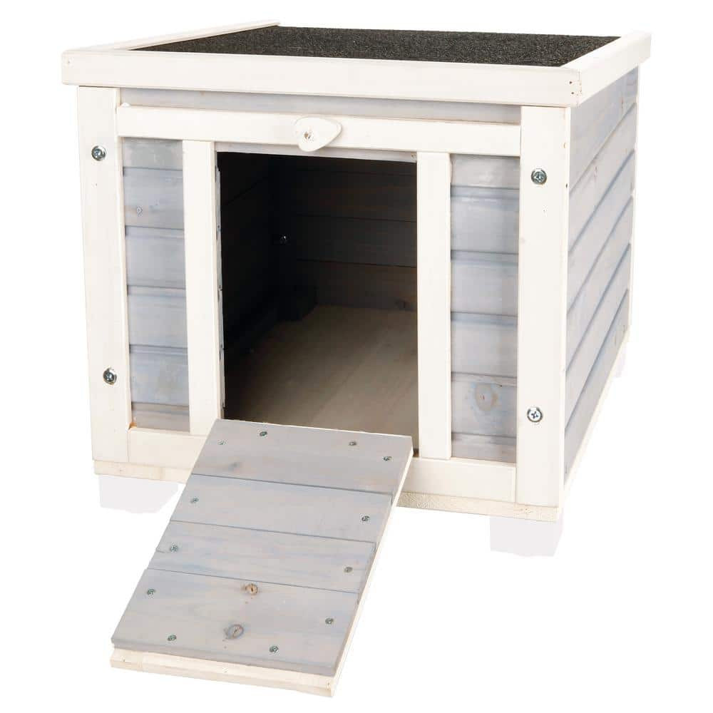 TRIXIE 16.5 in. x 15.75 in. x 20 in. Wooden Patio Condo for Cats 44094