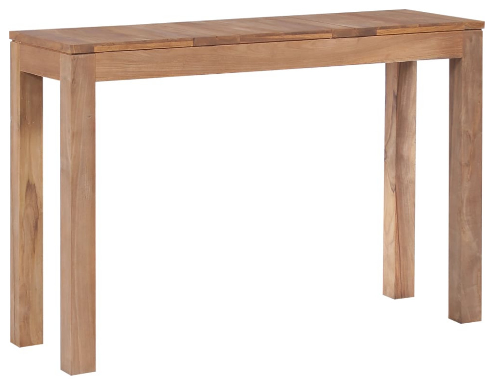 vidaXL Console Table Entryway Side Table Solid Teak Wood with Natural Finish   Transitional   Console Tables   by vidaXL LLC  Houzz