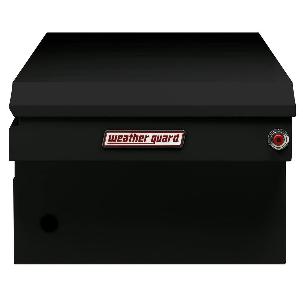 Weather Guard 72 in. Gloss Black Steel Full Size Crossbed Truck Tool Box 116-5-03