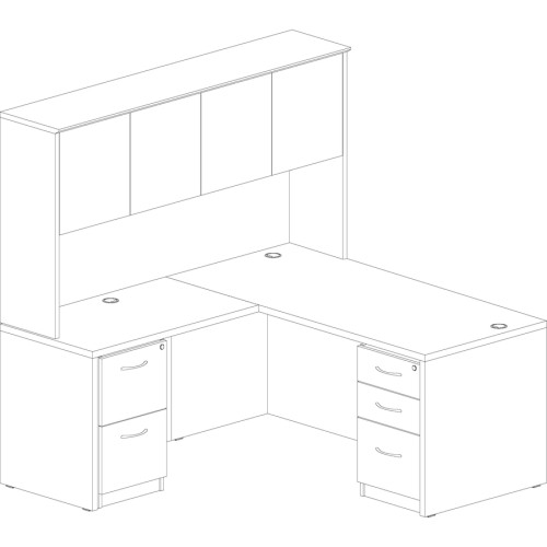 Lorell Essentials Rectangular Desk Shell (69372)