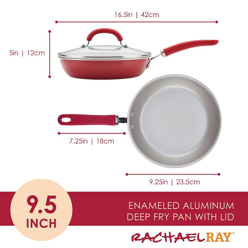 Rachael Ray? Create Delicious Aluminum 9.5-in. Nonstick Covered Deep Skillet