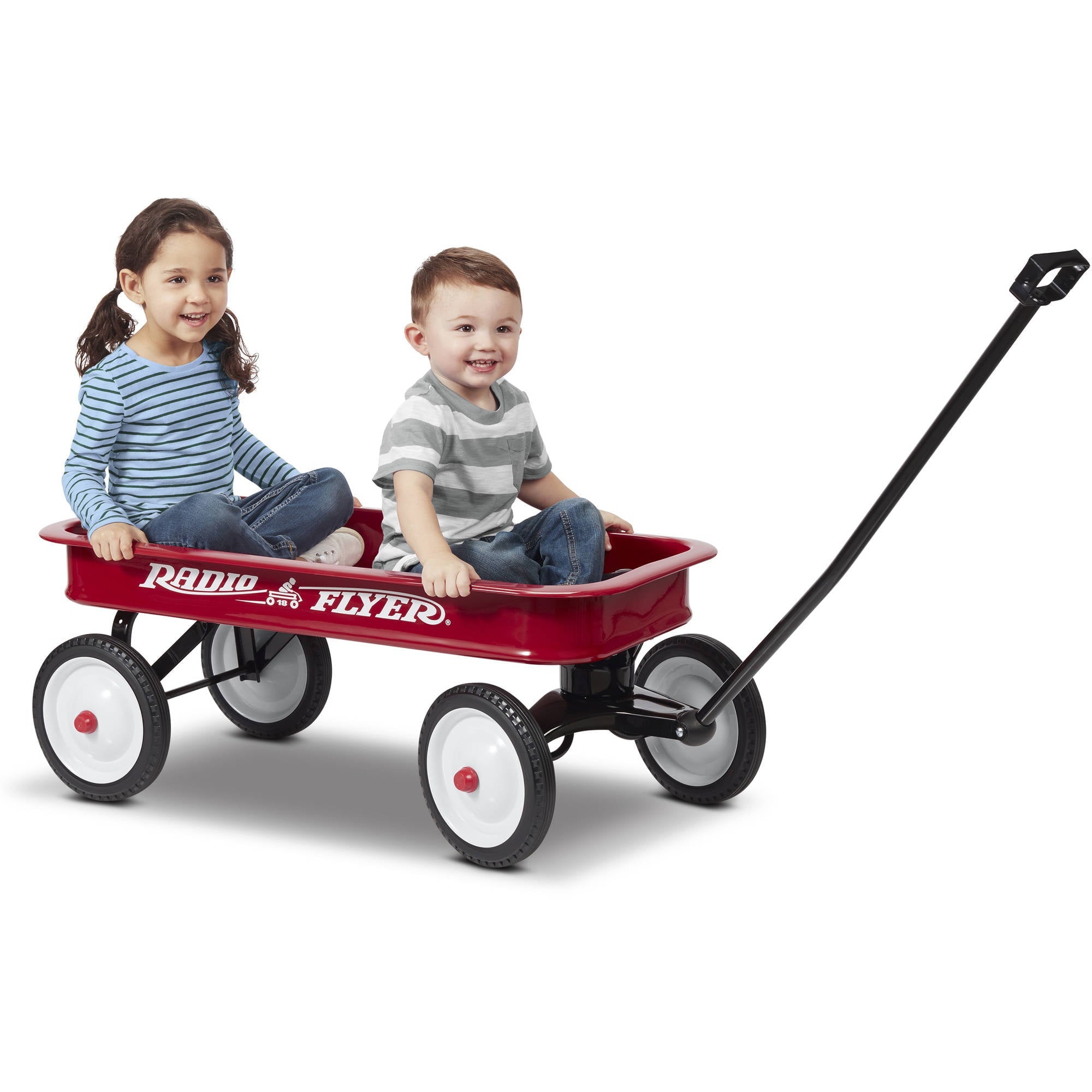 Radio Flyer 18Z 10 Inch Steel Wheels Timeless Classic Design Kids Red Wagon