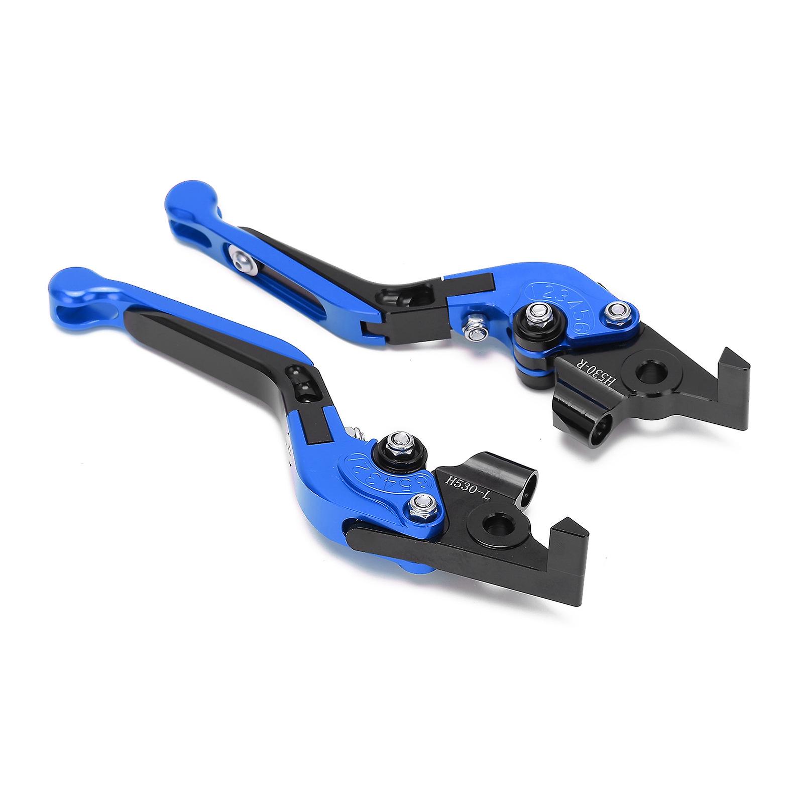 Motorcycle Adjustable Brake Clutch Lever Cnc Aluminum Alloy Replacement For Yamaha Tmax 530 20122019blue