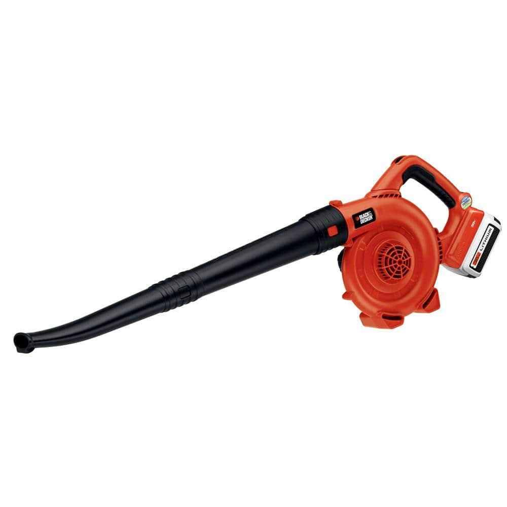 BLACKDECKER 40V MAX 120 MPH 90 CFM Cordless Battery Powered Handheld Leaf Blower with