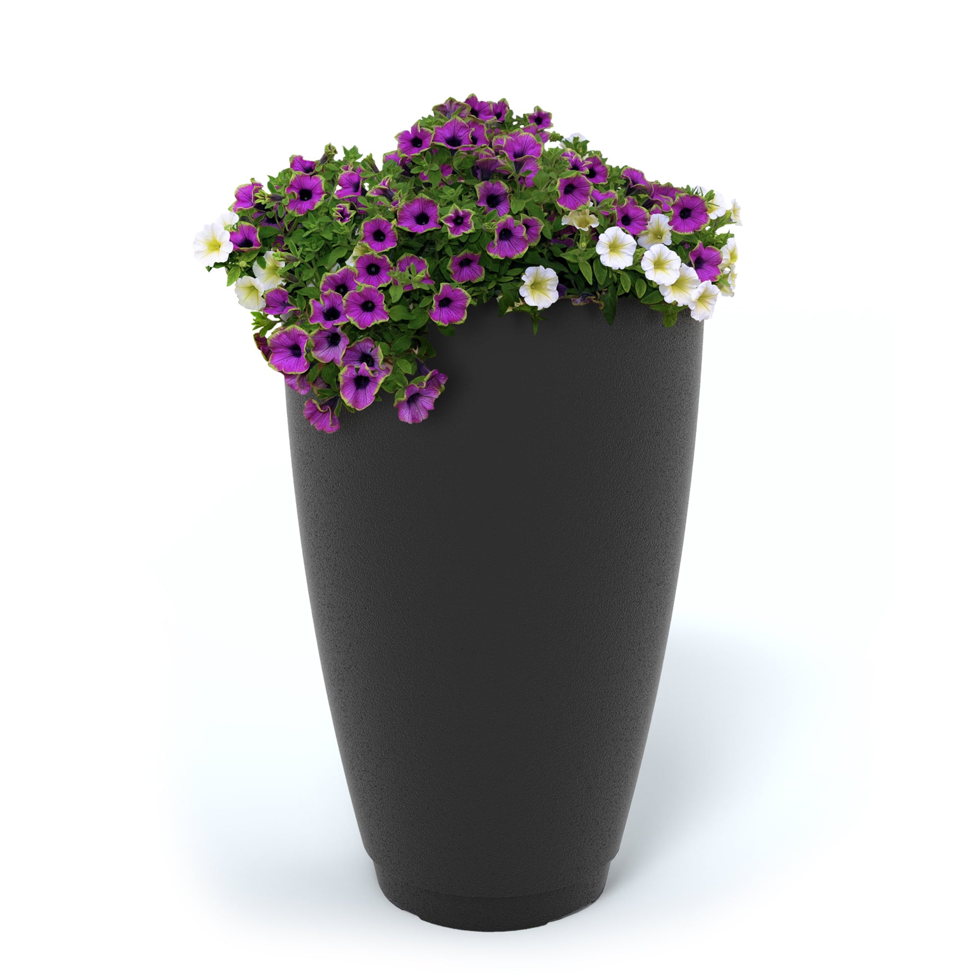 Mayne Caprio 26in x 16in Tall Planter - Black