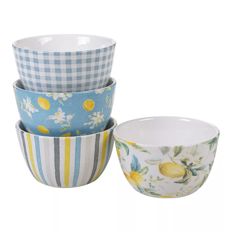 Certified International Citron 4-pc. Ice Cream Bowl Set