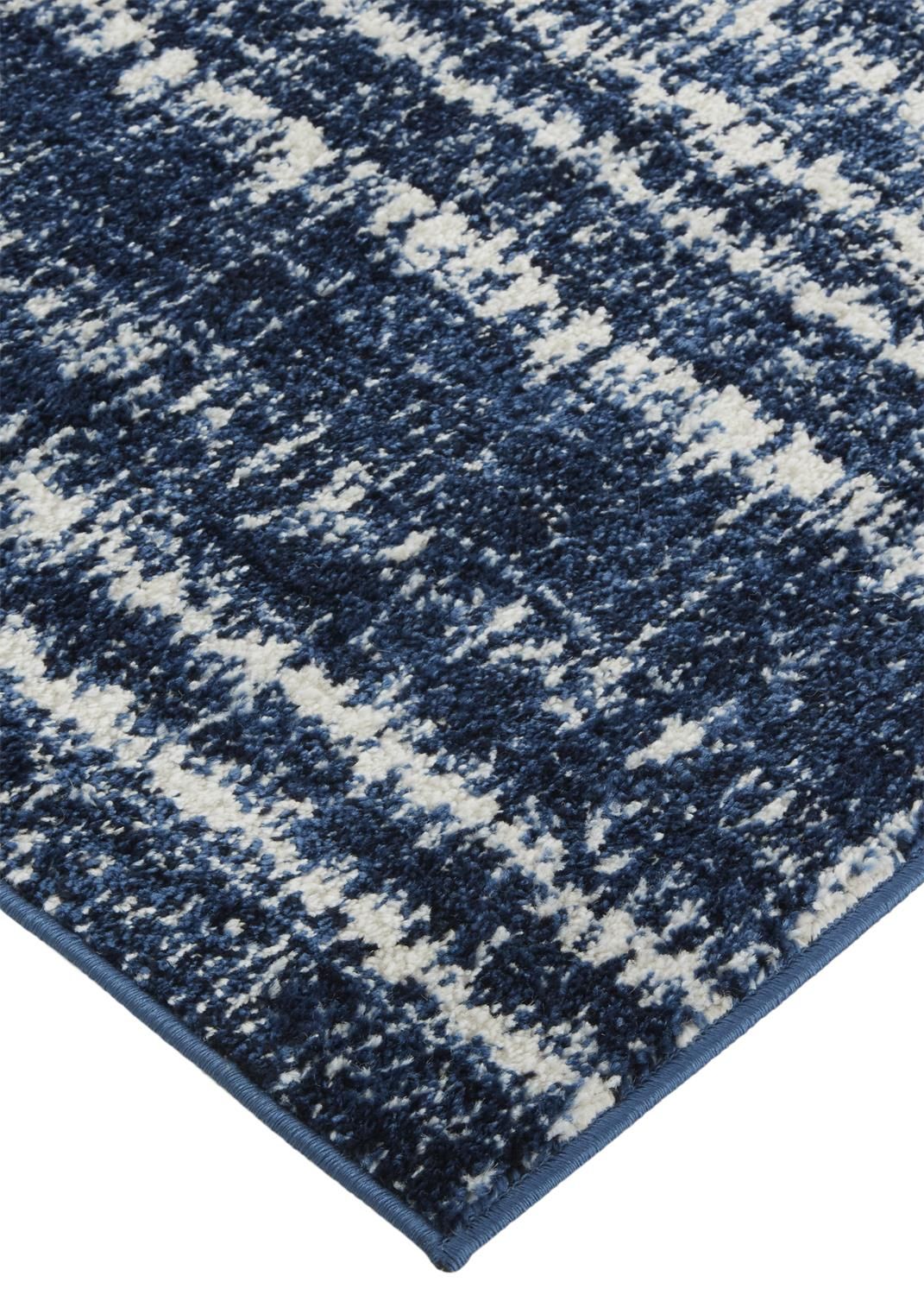 Meera Blue and Ivory Rug by BD Fine