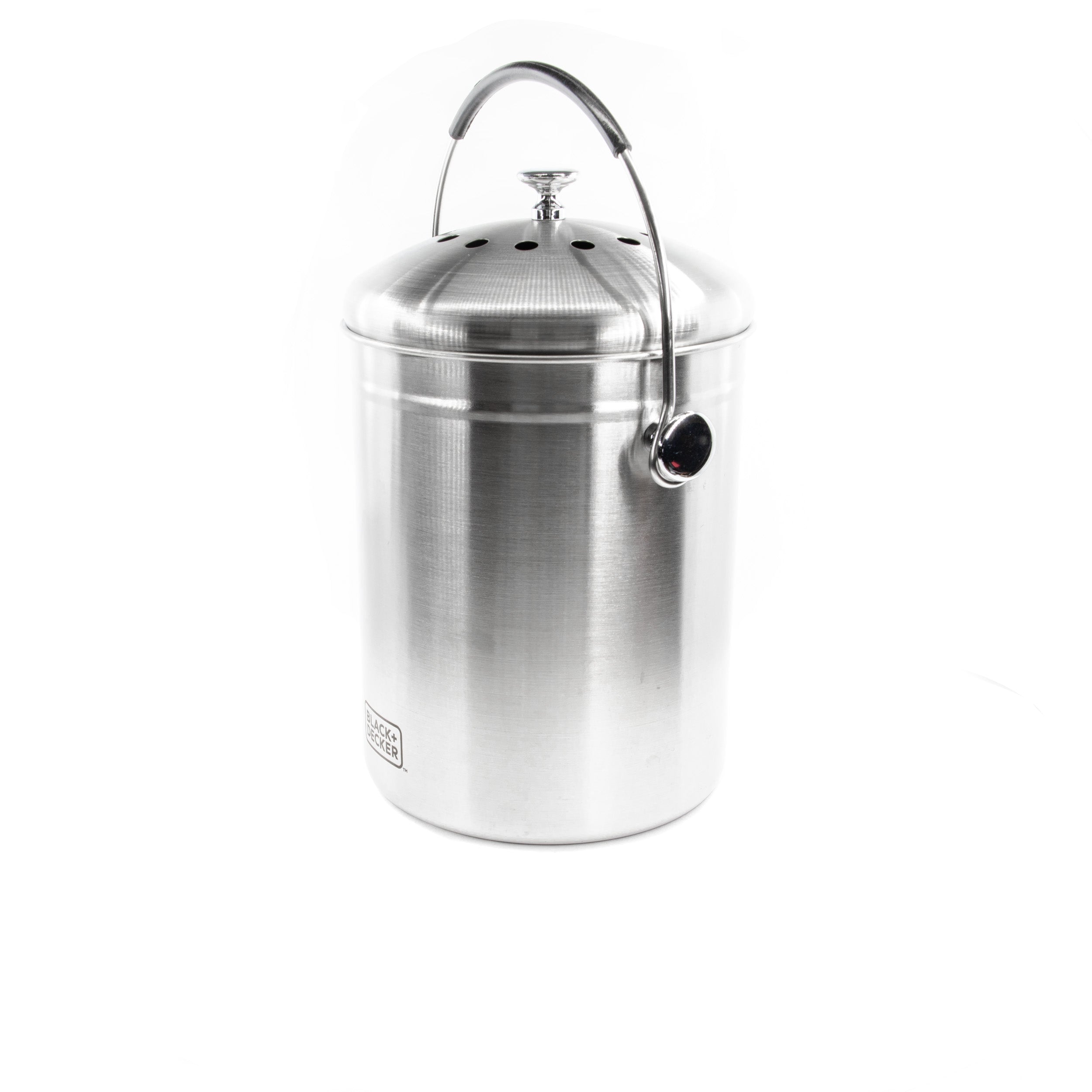 Countertop Compost Bin Stainless Steel 166 oz.