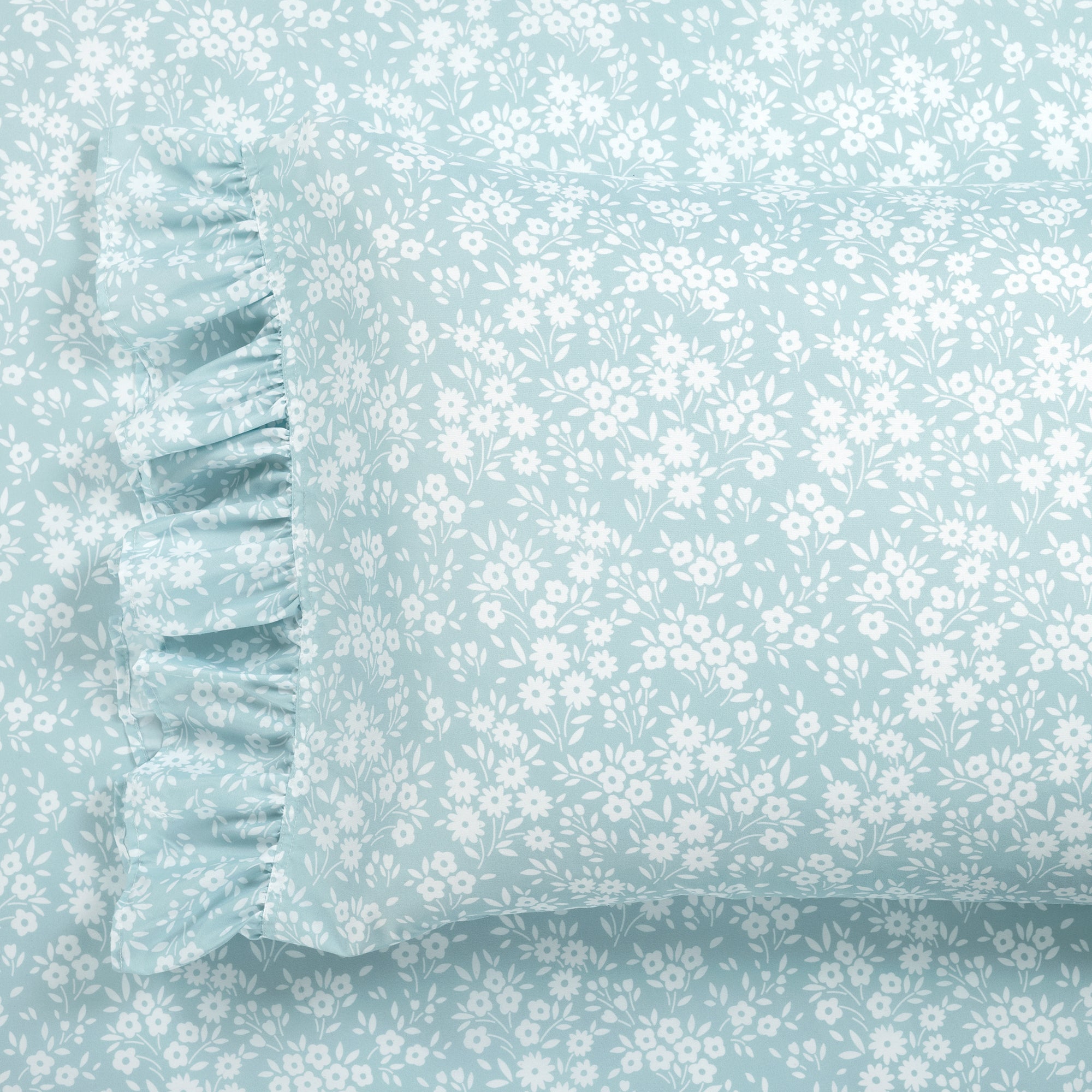 Garden Of Flowers Ruffle Sheet Set