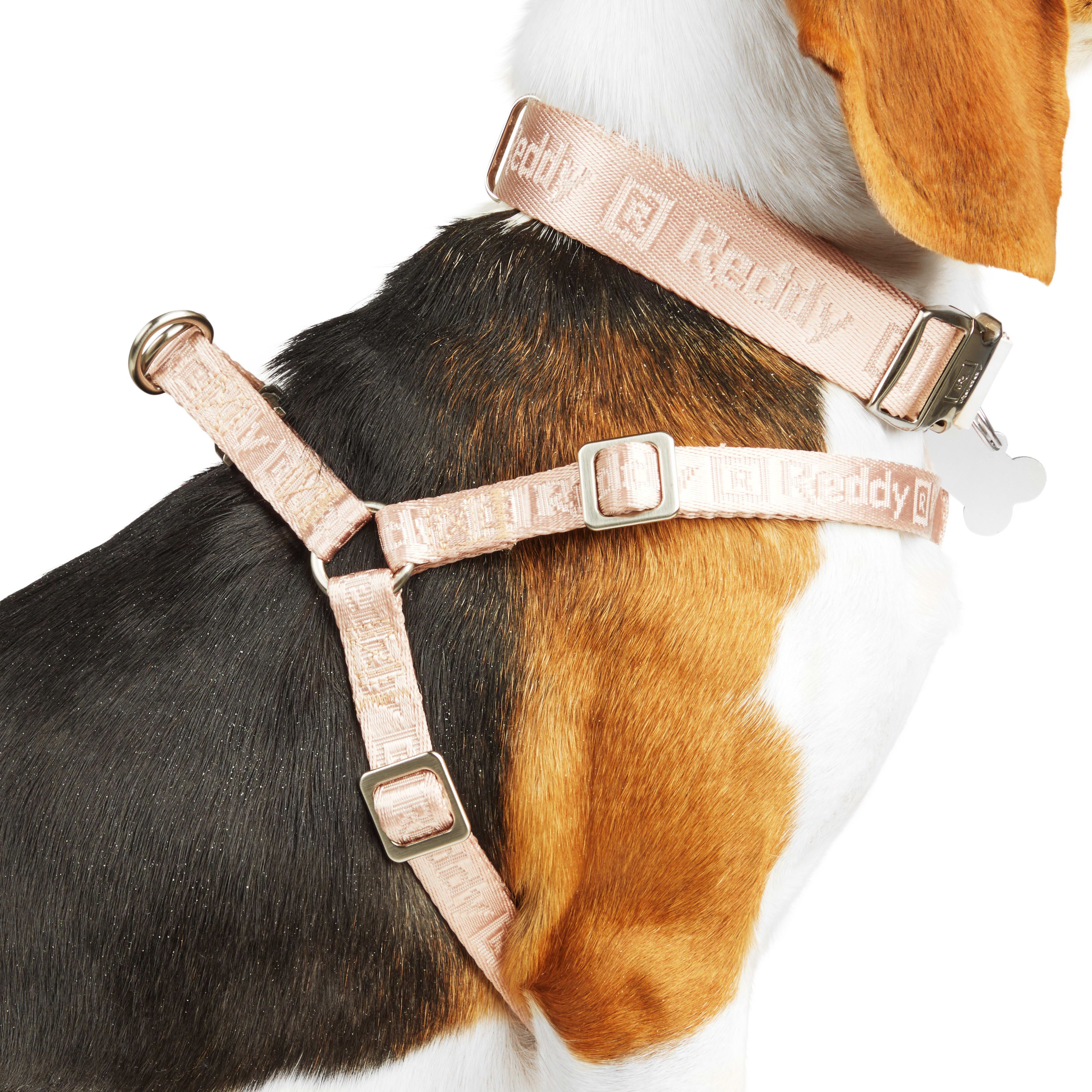 Reddy Pink Jacquard Dog Harness， Medium