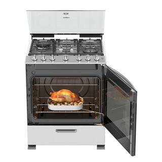 Whirlpool 30 in. 5.1 cu.ft. Gas Range with Self-Cleaning in. Stainless Steel LWFR7200S