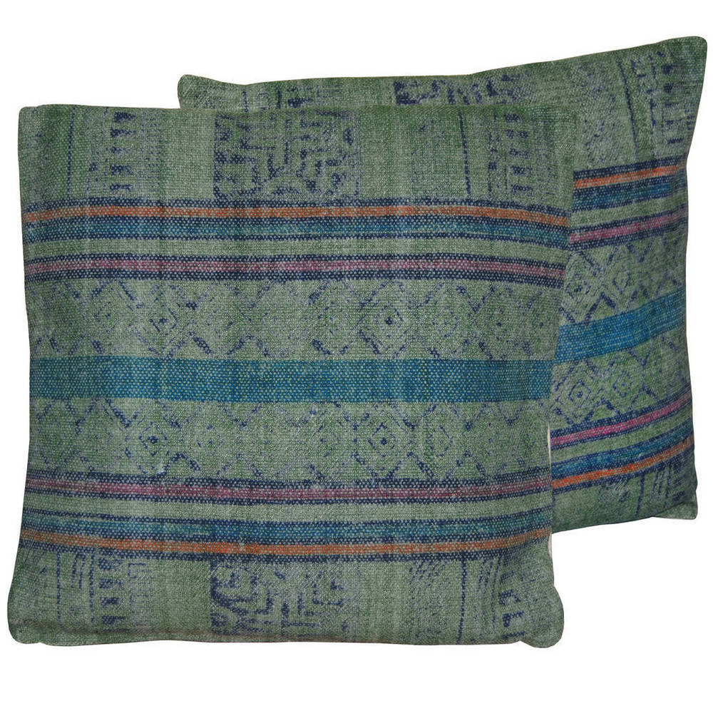 Handmade Kilim Throw Pillow  Set of 2 (India)   20\