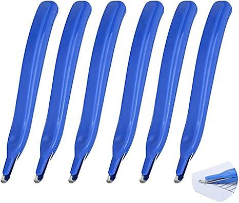 6 Pcs Professional Magnetic Staple Remover Puller Rubberized Staples Remover Staple Removal Tool For School Office Home Blue