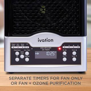 5 in 1 HEPA Ozone Generator and Air Purifier Ionizer and Deodorizer wDigital Display IVAWHDGOZHEPA