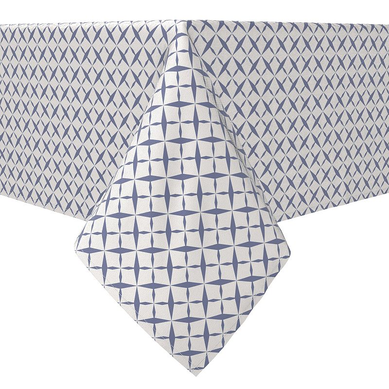 Rectangular Tablecloth， 100% Cotton， 60x84， Criss Cross Pattern