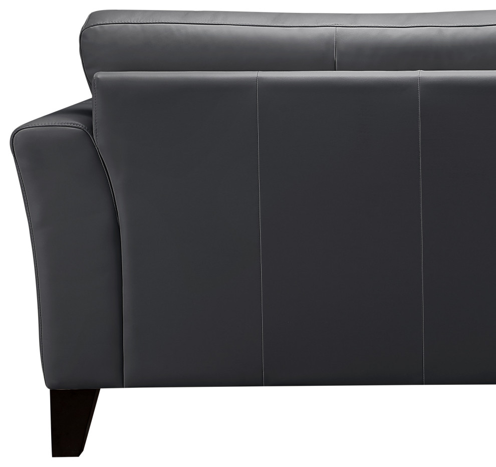 Savannah Leather Loveseat   Contemporary   Loveseats   by Abbyson Living  Houzz