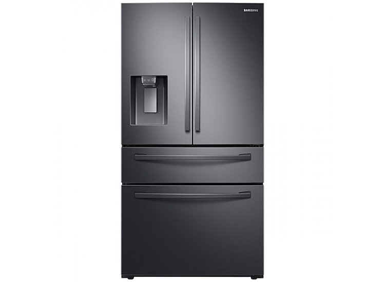  ADA 28 Cu. Ft. Fingerprint Resistant Black Stainless Steel 4-Door French Door Refrigerator With FlexZone Drawer